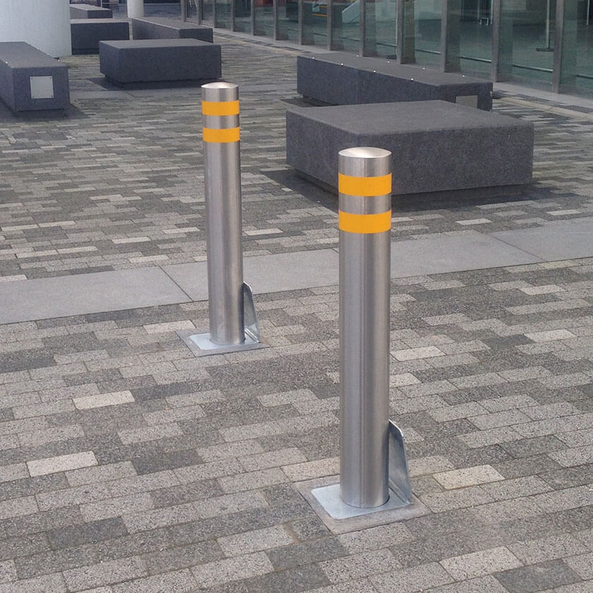139mm Diameter Stainless Steel Removable Bollards