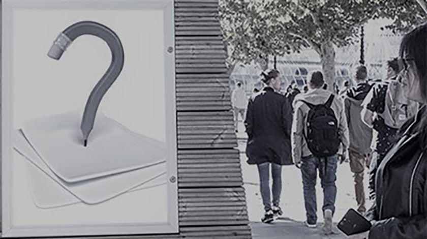 faq advertisement on a hoarding