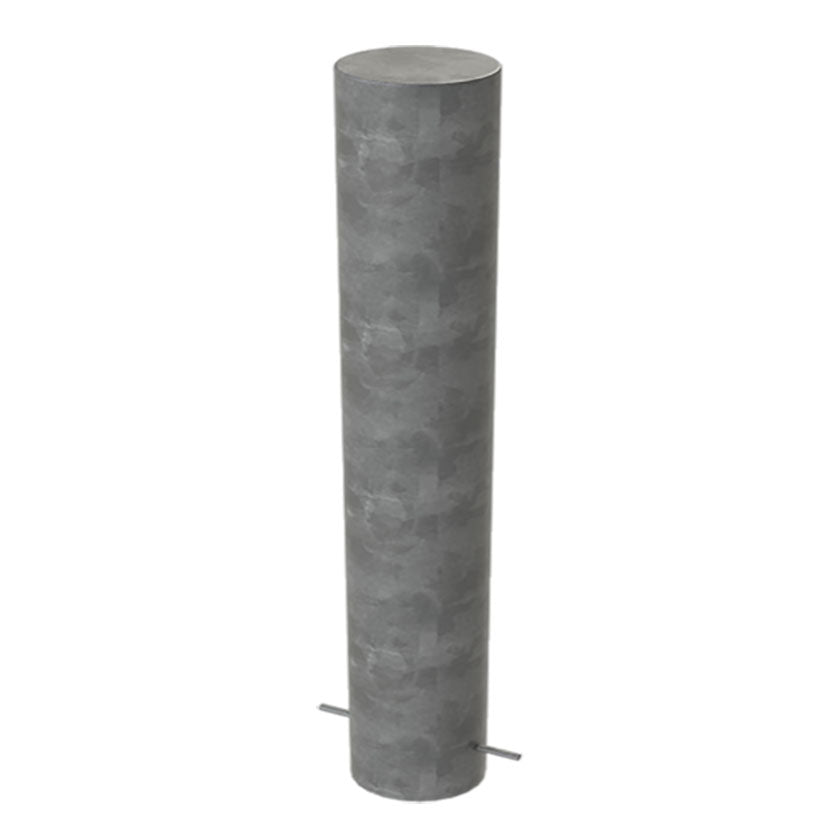 168mm diameter steel bollard in a Galvanised finish