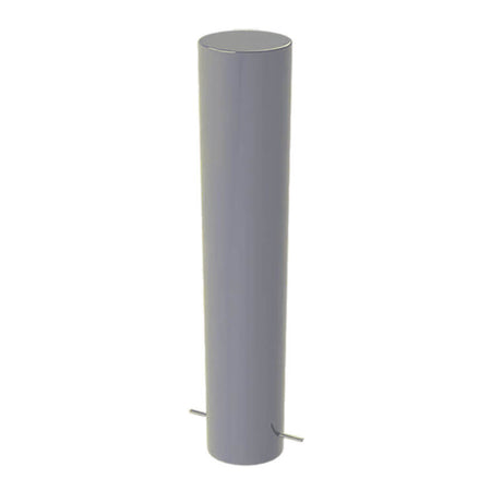 168mm diameter steel bollard in Silver