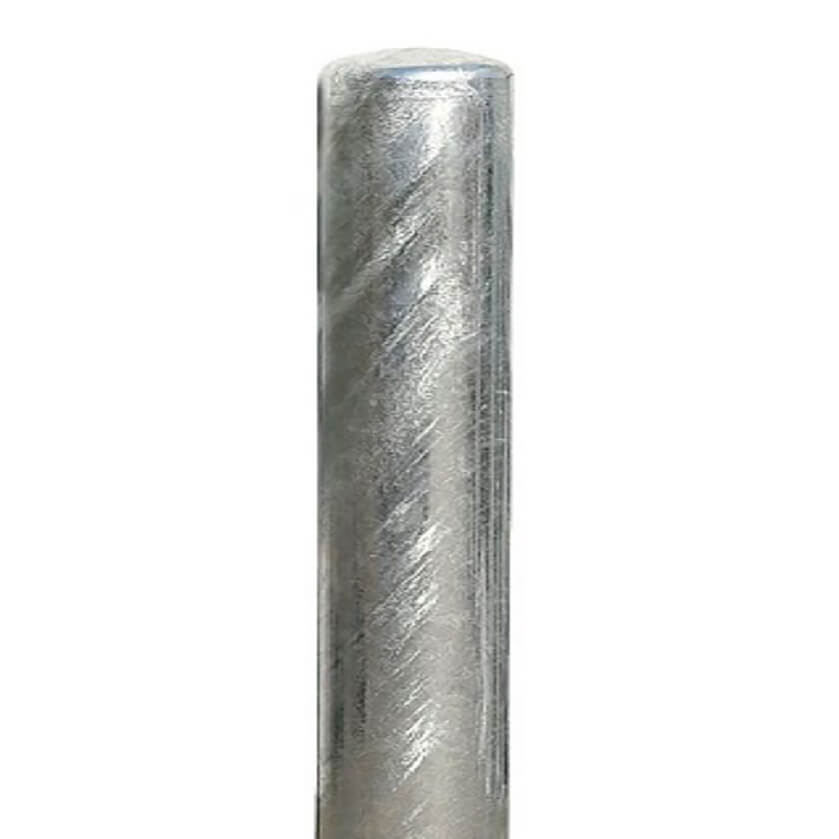 220mm diameter steel bollard in a galvanised finish