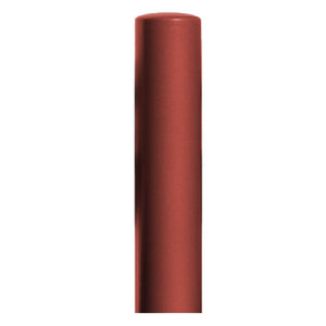 220mm diameter steel bollard in a red powder coated finish