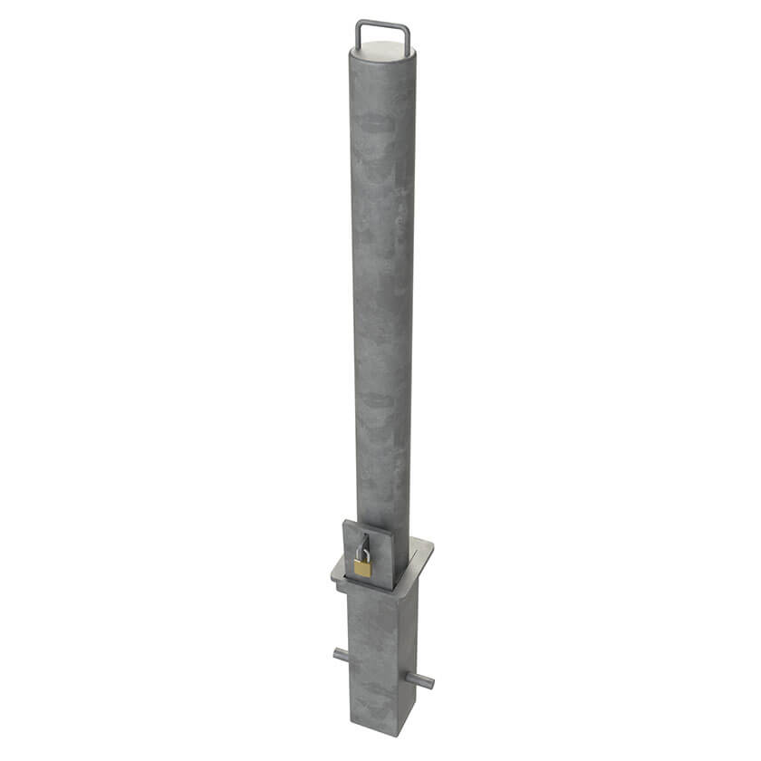 RLO-90 Removable bollard in a standard galvanised finish