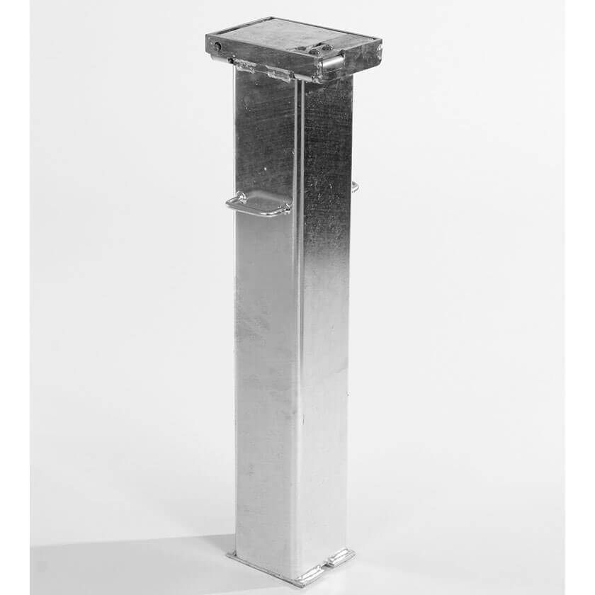 Retracta-post stainless steel lift assisted telescopic bollard outer casing