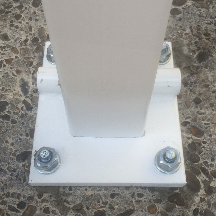 The Controller-A fold down parking post base plate.