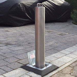 Stainless steel lift assisted telescopic bollard 