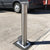 SS14 Stainless steel telescopic bollard on a private driveway