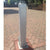 Lift assisted SQ20 telescopic bollard in Silver on a block paved driveway