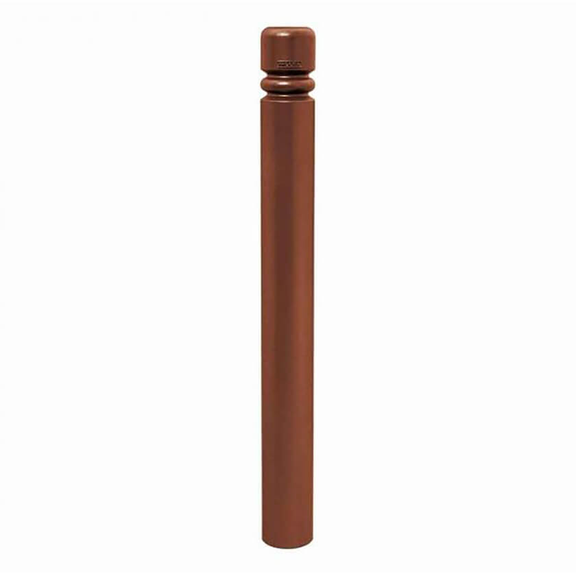 City 114mm static steel bollard in Bronze