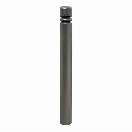 City 114mm static steel bollard in Grey