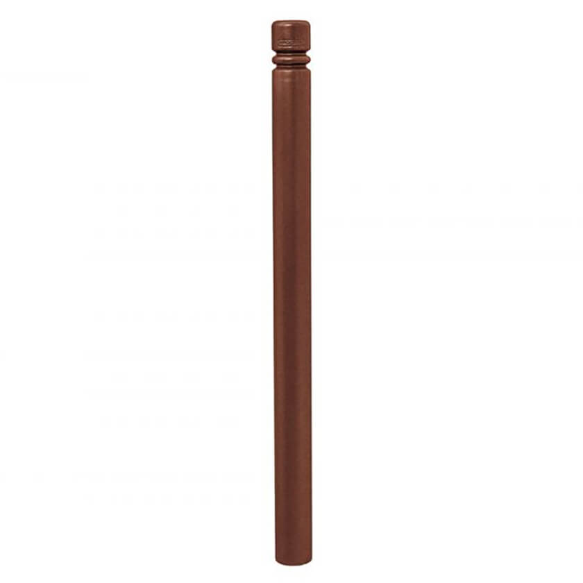 City 76mm static steel bollard in Bronze