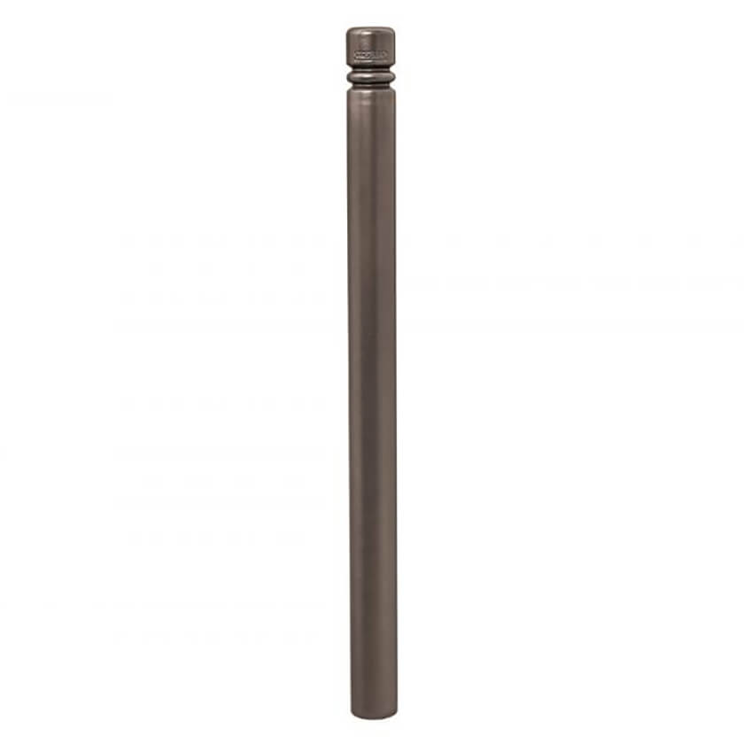 City 76mm static steel bollard in Grey