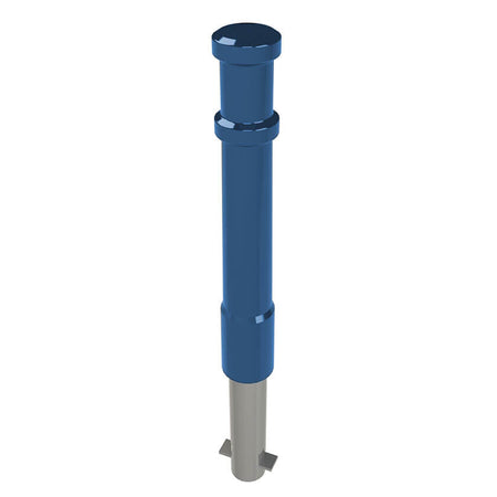 PSU traditional style static bollard in Blue