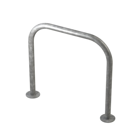 48mm tube bolt down steel hoop barrier in a Galvanised finish.