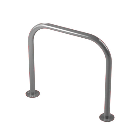 48mm tube bolt down steel hoop barrier in Silver.