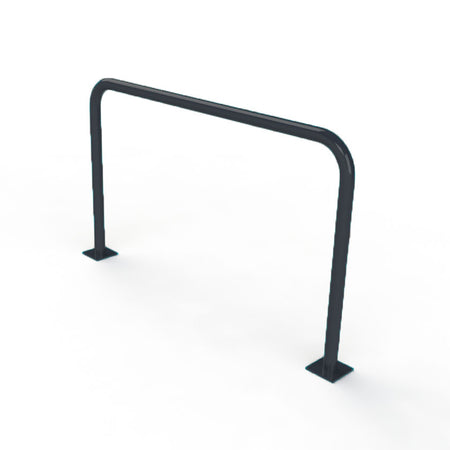 60mm steel fixed hoop barrier in a Black powder coated finish.
