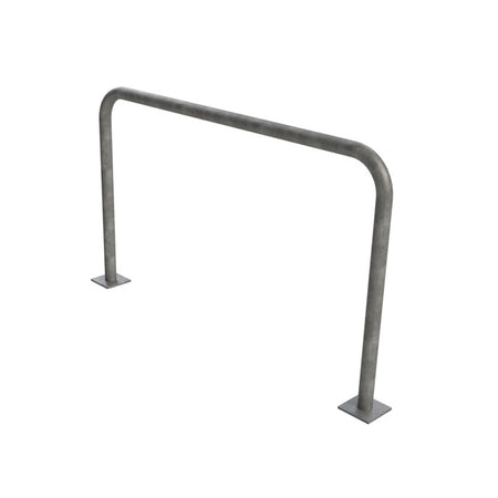 60mm steel fixed hoop barrier in a Galvanised finish.