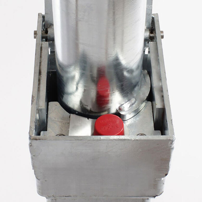 Retracta-post 7 pin integral base lock cover