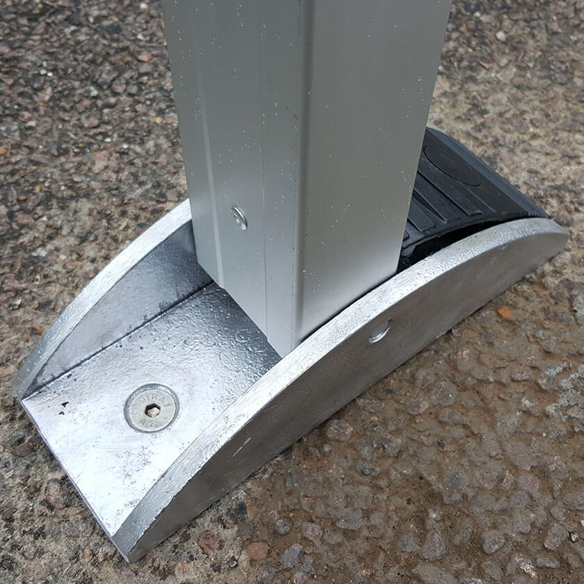 Controller-plus semi auto parking post base plate.