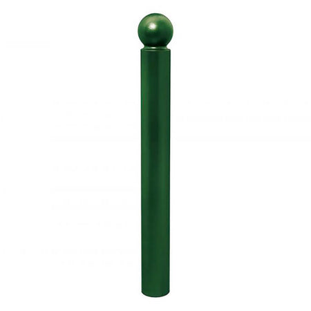 Sphere 114mm diameter steel bollard in Green