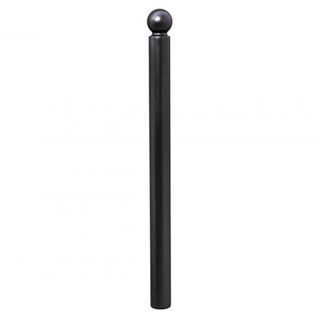 Sphere 76mm diameter steel bollard in Black