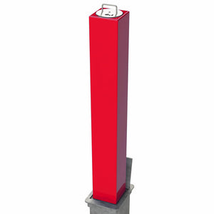 SQ20 Lift assisted telescopic bollard in Red