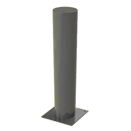 Defender bolt down steel bollard in Black