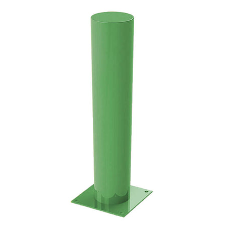 Defender bolt down steel bollard in Green