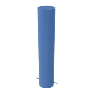 168mm diameter steel bollard in Blue