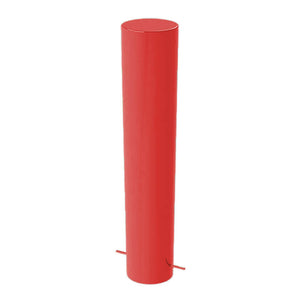 168mm diameter steel bollard in Red