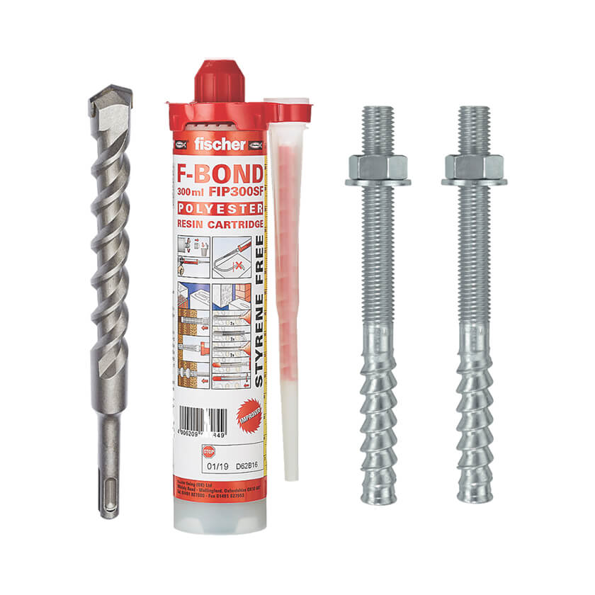 M16 x 2 stud ground anchor fixing kit