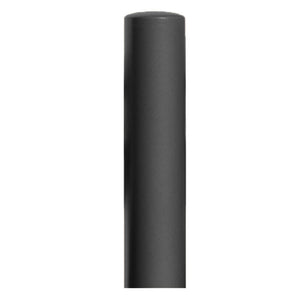 220mm diameter steel bollard in a black powder coated finish