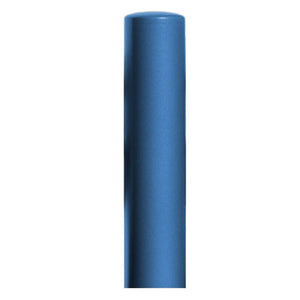 220mm diameter steel bollard in a blue powder coated finish