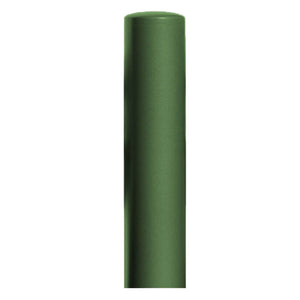 220mm diameter steel bollard in a green powder coated finish