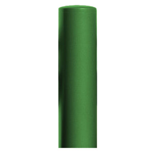 270mm diameter steel bollard in a green powder coated finish