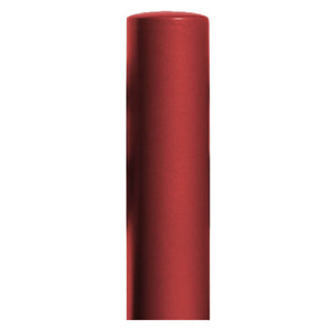 270mm diameter steel bollard in a red powder coated finish