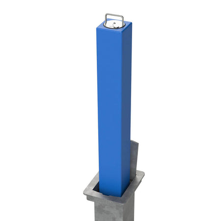 SQ8 high security telescopic bollard in Blue