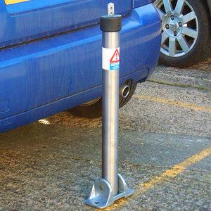 Top Lock fold down parking post in a 304 grade stainless steel finish