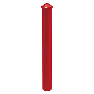 Agora 114mm diameter steel bollard in Red