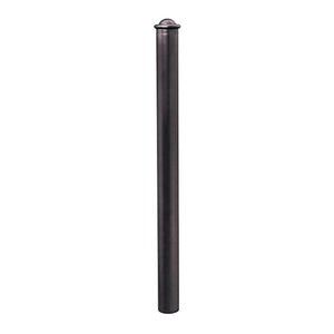 Agora 76mm diameter steel bollard in Black