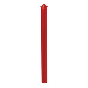 Agora 76mm diameter steel bollard in Red