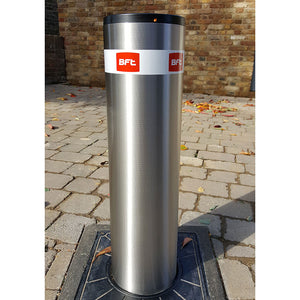 BFT - Easy 700 automatic rising bollard in stainless steel.