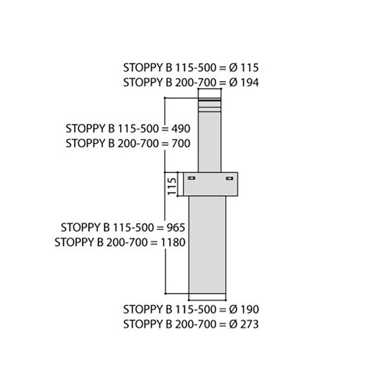 BFT Stoppy B 500 Automatic Bollard | Security Bollards Direct