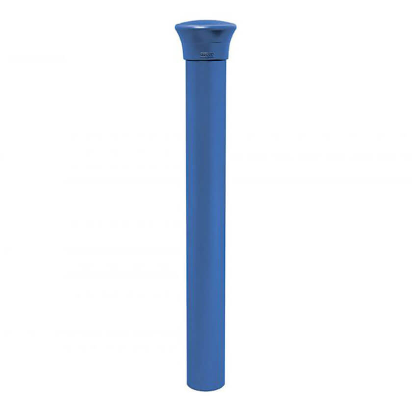 Forum 114mm diameter steel bollard in Blue