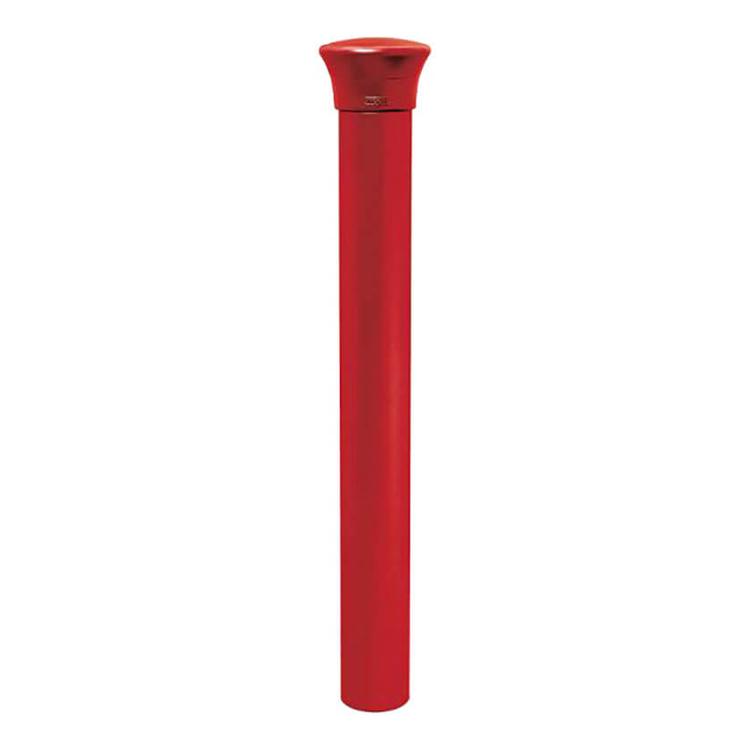 Forum 114mm diameter steel bollard in Red