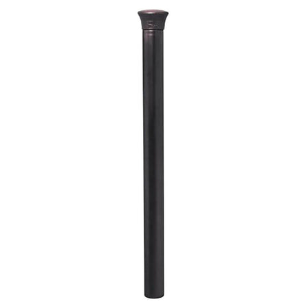 Forum 76mm diameter steel bollard in Black