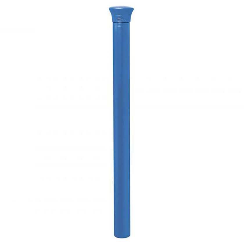 Forum 76mm diameter steel bollard in Blue