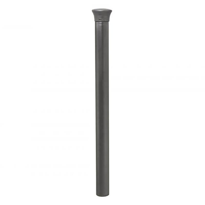 Forum 76mm diameter steel bollard in Grey