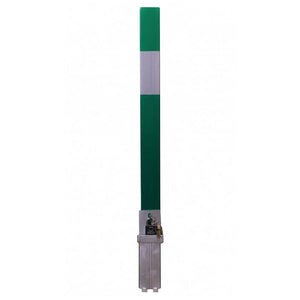 100P Removable post in Green with a White band.