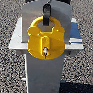 Stainless steel removable hoop barrier padlock.